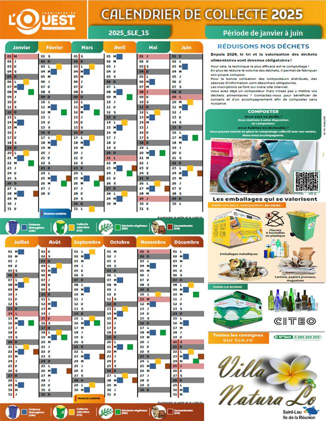 Calendrier 2025