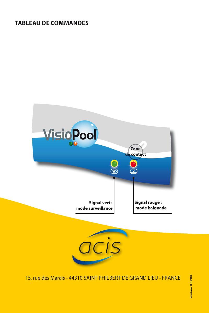 Notice detecteur de chute visiopool securite piscine page 20